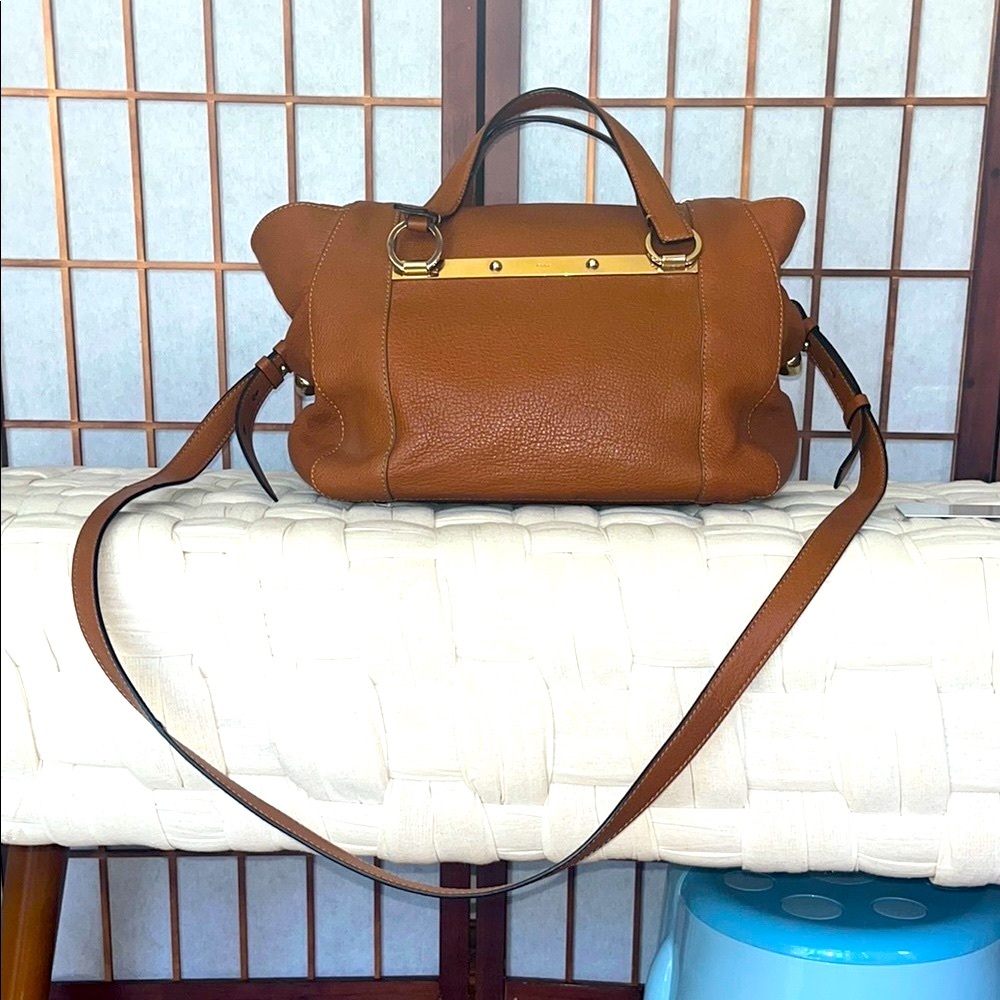 Chloe Tan Medium Bridget Handbag EUC